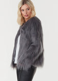 Everly Collective - Marmont Fur Jacket - Dark Grey