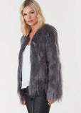 Everly Collective - Marmont Fur Jacket - Dark Grey