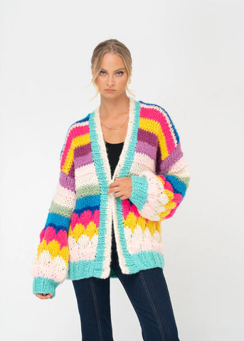 Paper Heart - Rainbow Cardigan